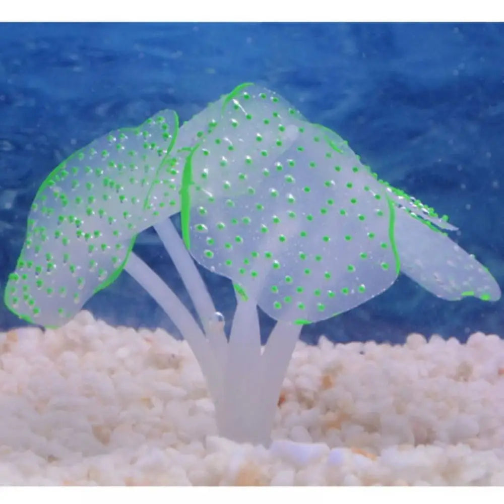 1Pc Silicone Glowing Artificial Fish Tank Aquarium Coral Plants Ornament Underwater Pets Decor Aquatic Pet Supplies Decoration