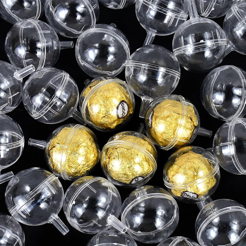 5/10/20pcs Clear Chocolate Wrapper Box DIY Candy Chocolate Bouquet Flower Racks Wedding Birthday Party Decor Valentines Gift Box