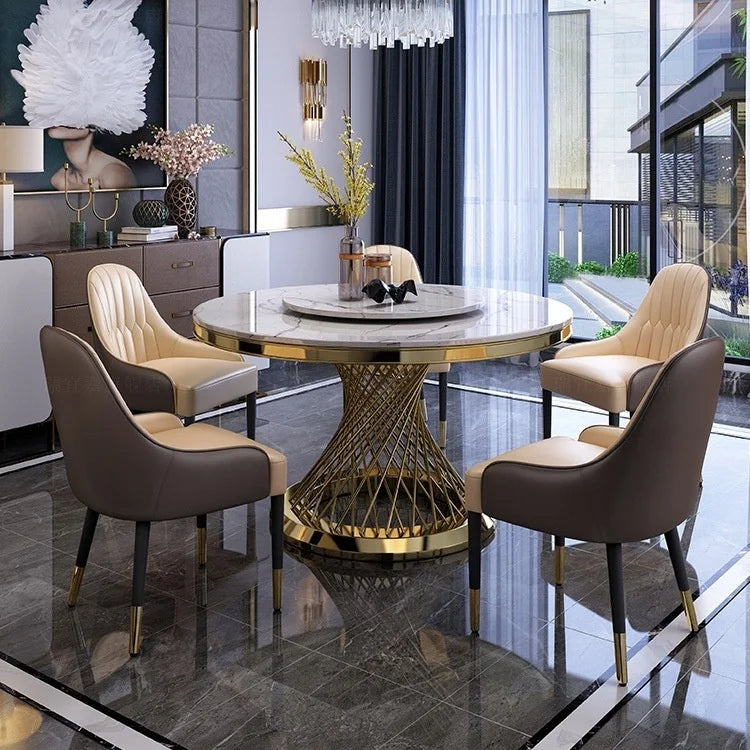 Modern Golden Wedding Dining Table Set for Living Room  Hotel Event Party Kitchen Restaurant Wholesale
