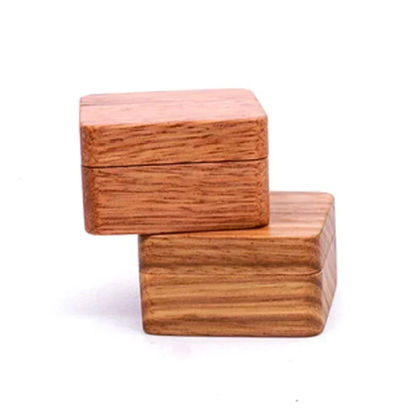 Personalized Magnetic Wooden Cufflinks Box Gift  for Men’s Fashion Solid Wood Wedding Anniversary