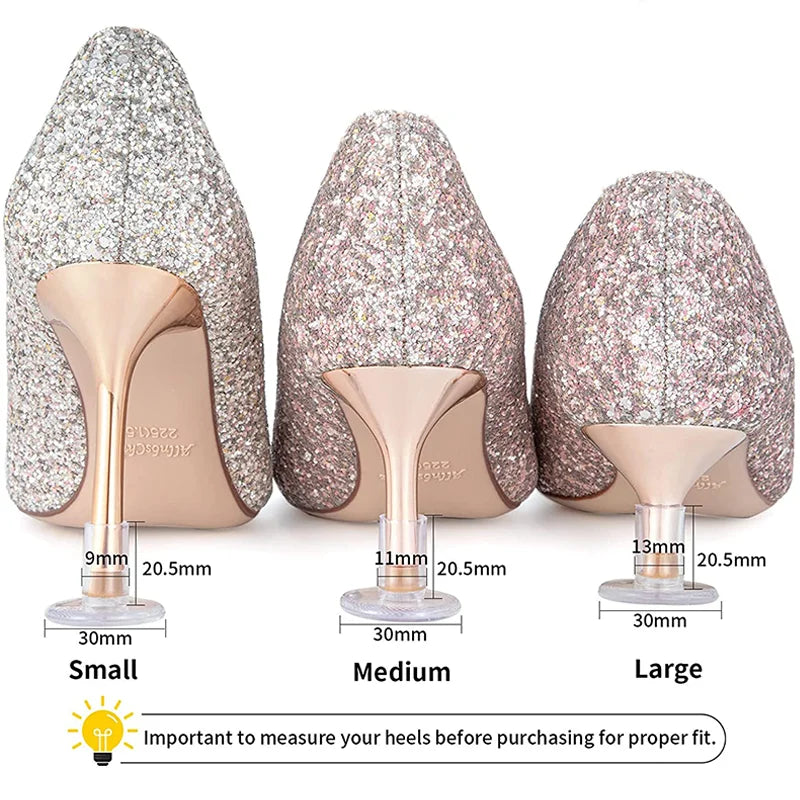 12-48pairs Heel Stopper High Heeler Antislip Silicone Heel Protector Cover Stiletto Dancing Covers Bridal Wedding Party Favors
