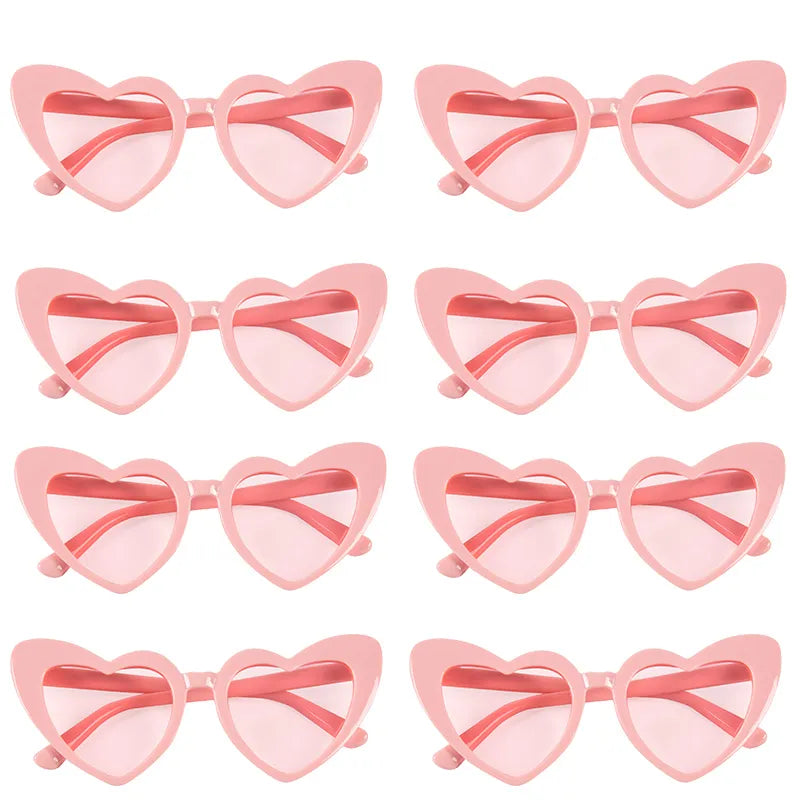 Bachelorette Party Sunglasses Wedding Bridal Shower Decor Hen Party Supplies Bride To Be Bridesmaid Gift Heart Shaped Glasses