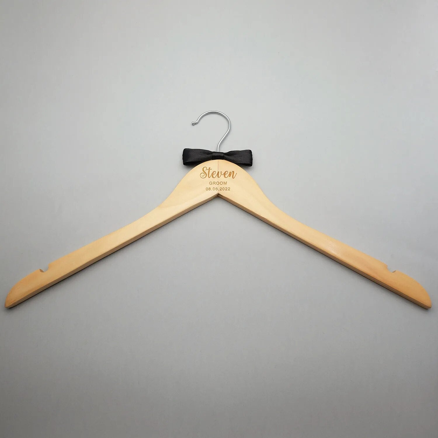 Personalized Wedding Hanger Custom Bridal Hanger Bridal Shower Gift Wedding Dress Hanger Wood Hanger Bridesmaid Groomsmen Hanger