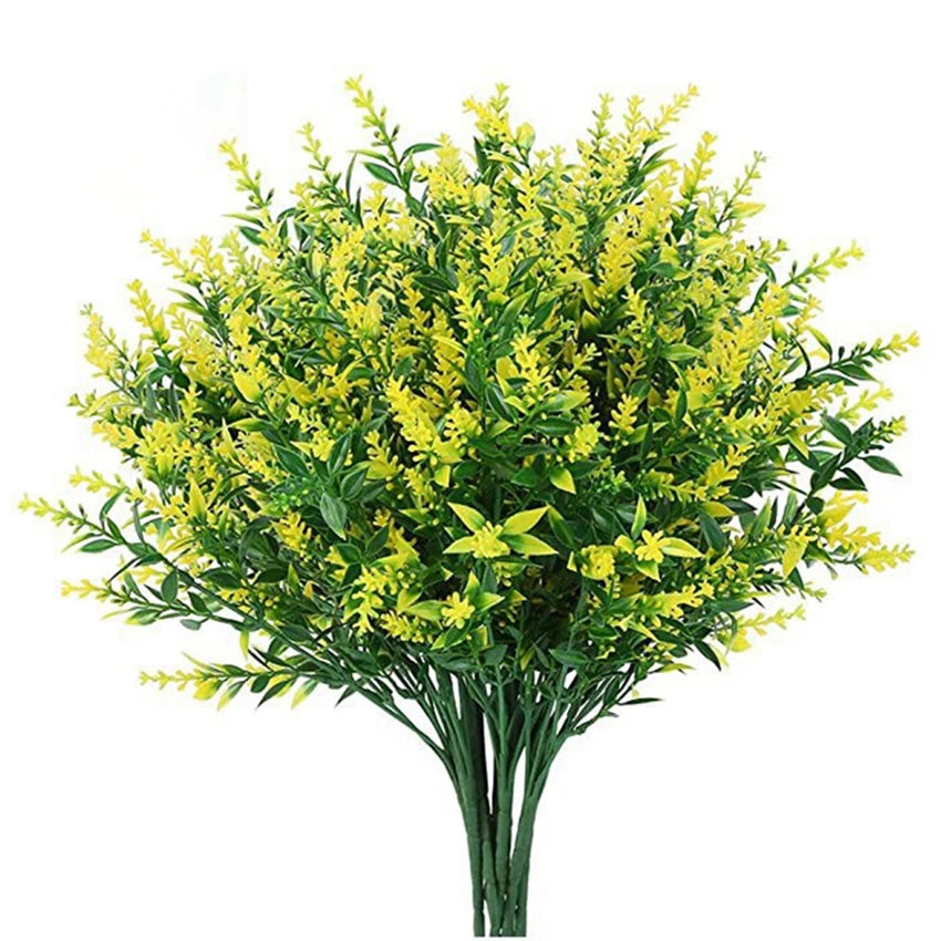 Artificial Flowers Plastic Lavender Grass Wedding Home Garden Vase for Decoration Diy Photography Props Indoor Bonsai Fake Plant