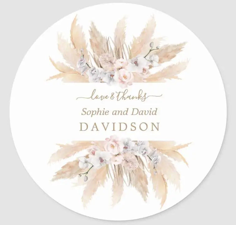 Custom Logo Wedding Stickers Personalized Design Your Name Candy Gift Box Birthday Party Gift Tags