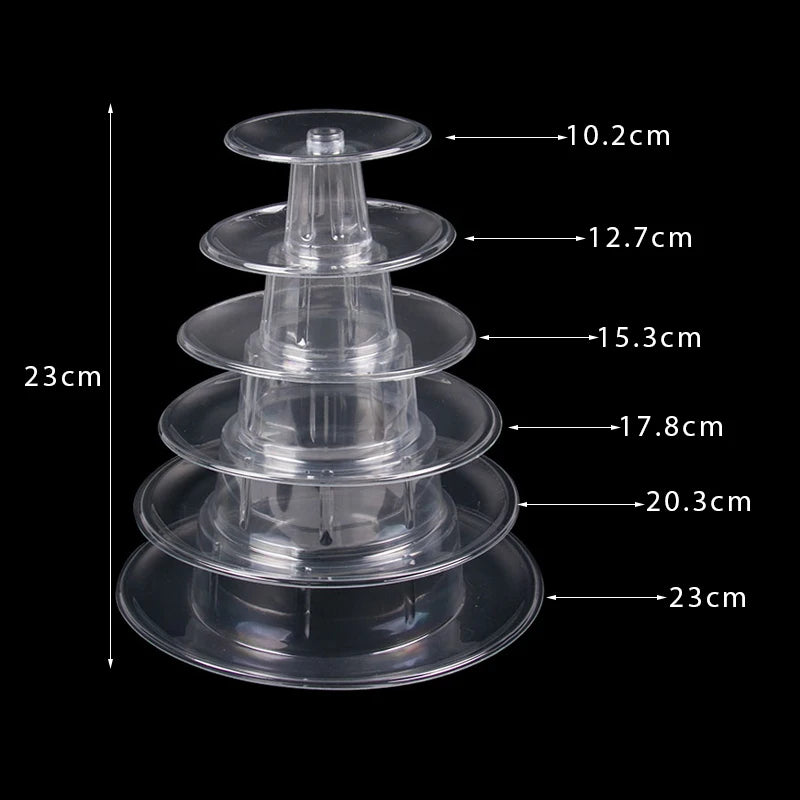 Macarons Display Stand Plastic Cake stand Dessert Tower Stand Tray Ray Wedding Decoration Table Baby Shower Birthday Party Favor