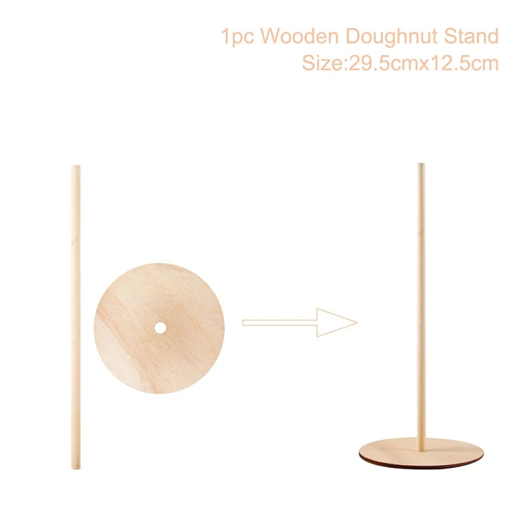 Donut Wall Holder Stand Sweet Cart Rustic Wedding Table Decor Donut Board  Birthday Party Candy Bar Baby Shower Donut Party