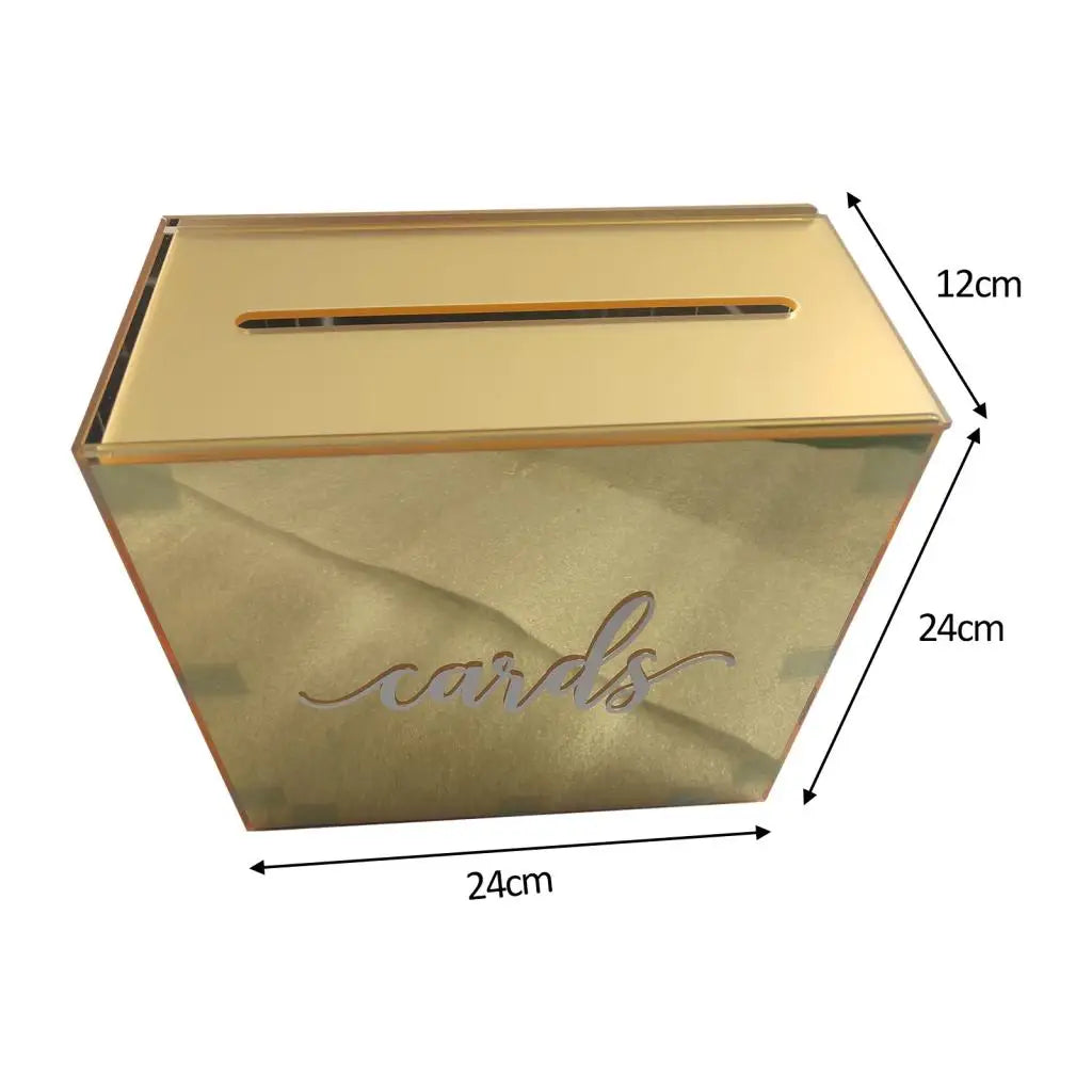 Large Acrylic Card Box DIY Large Envelope Gift Card Box Acrylic Wedding Money Box for Anniversary Shower Birthday Decorations