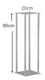 Clear Square Acrylic Artificial Flower Stand Display Stand Dessert Table Wedding Centerpieces for Tables Birthday Party Decor