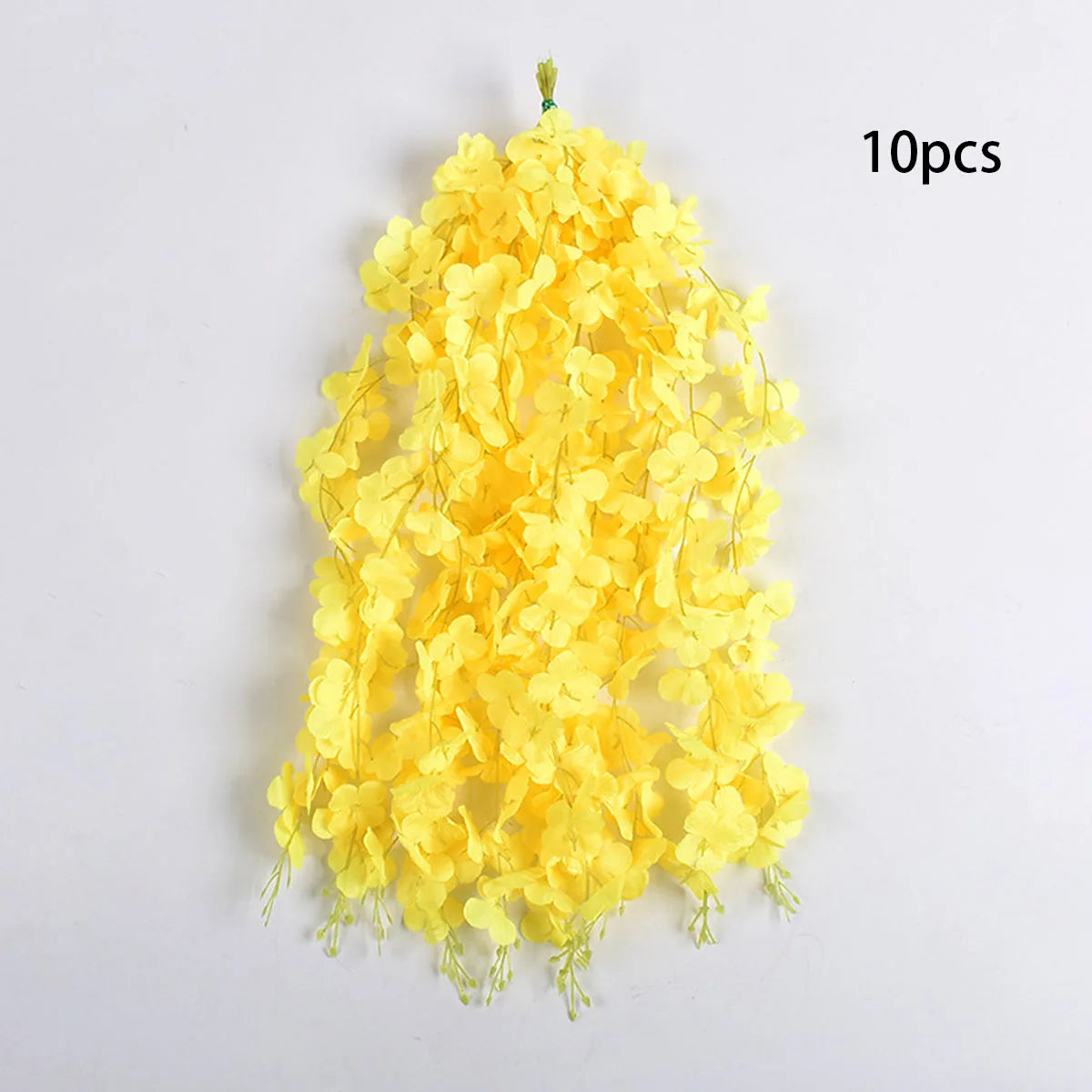 10pcs Artificial Wisteria Hanging Flower Garland, Silk Flower Vine For Wedding, Party, Home, Garden, Wall Decor