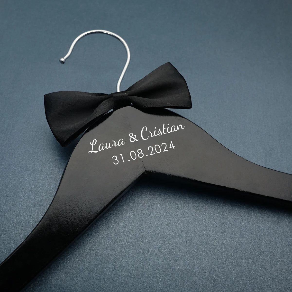 Custom Wedding Hanger Personalized Bride Dress Hanger Groom Hanger Personalised Names and Date Wedding Party Bridal Shower Gifts