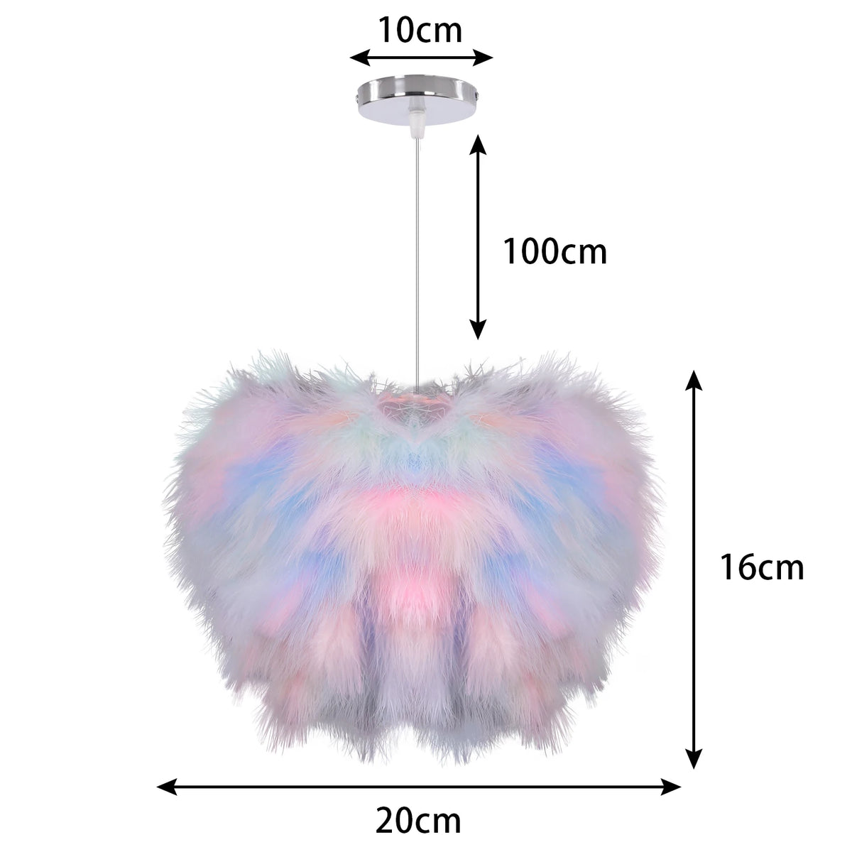 Fluffy Feather Pendant Light Modern E27 Lamp Holder Hanging Fairy Lighting Fixture Bedroom Chandelier lampy sufitowe Droplight