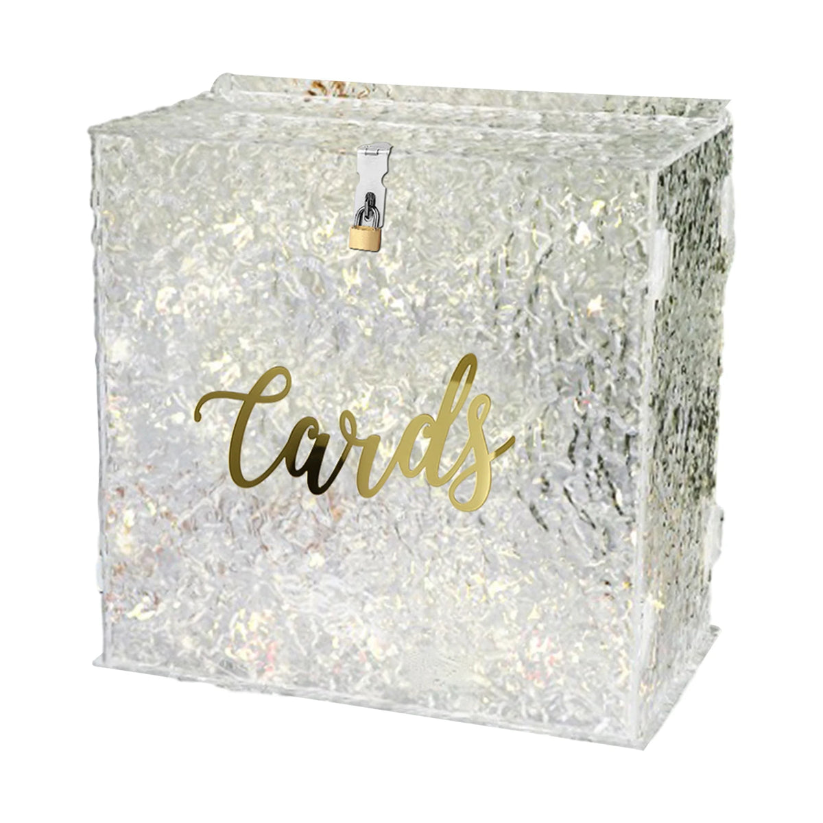 Large Acrylic Card Box DIY Large Envelope Gift Card Box Acrylic Wedding Money Box for Anniversary Shower Birthday Decorations