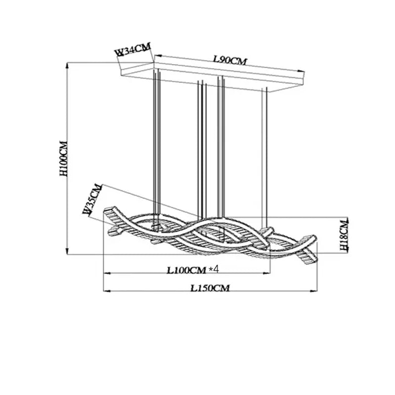 Modern home decoration salon lamps for living room smart crystal Pendant lights dining room indoor lighting