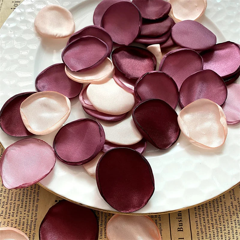 100/200/300pcs Reusable Petal Weddings Decorations Valentine's Day Room Decoration Wedding Proposal Wedding Bathtub