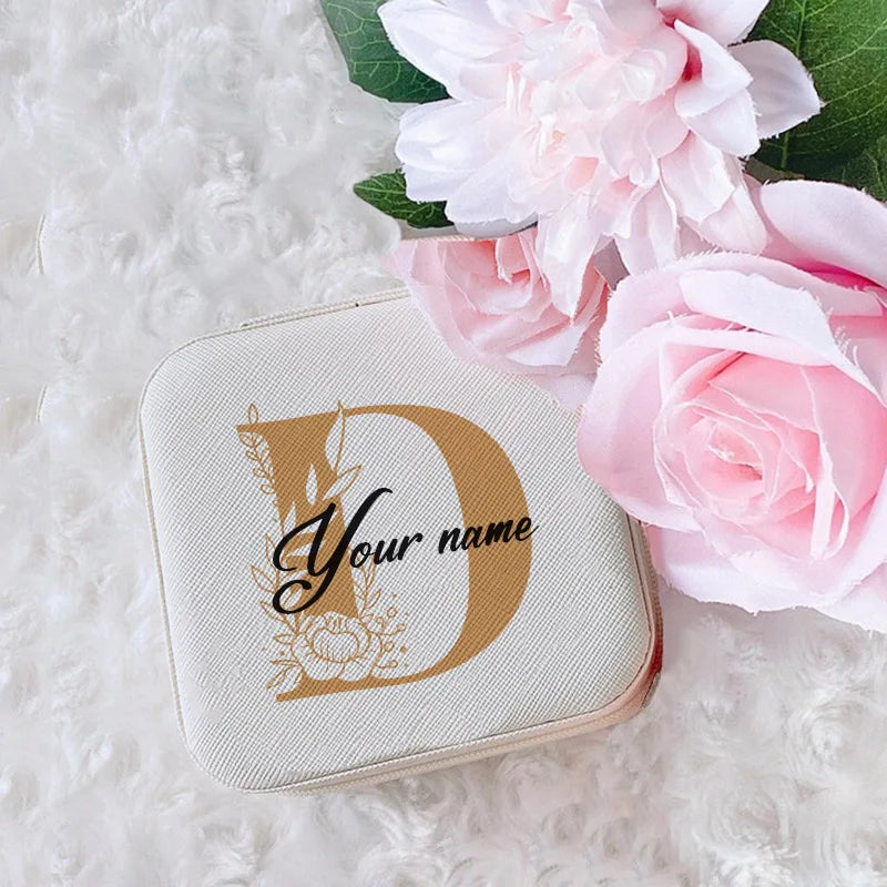 Personalized Jewelry Box Girls Jewelry Organizer Case with Name Perfect Wedding Bridesmaid Bestfriends Bachelorette Party Gift