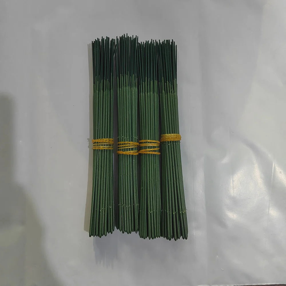 50/200/500pcs Plastic-clad Iron Flower Stem For Artificial Hydrangea Rose 6.69inch Flower Head Stick Rod Wedding Decor Accessory