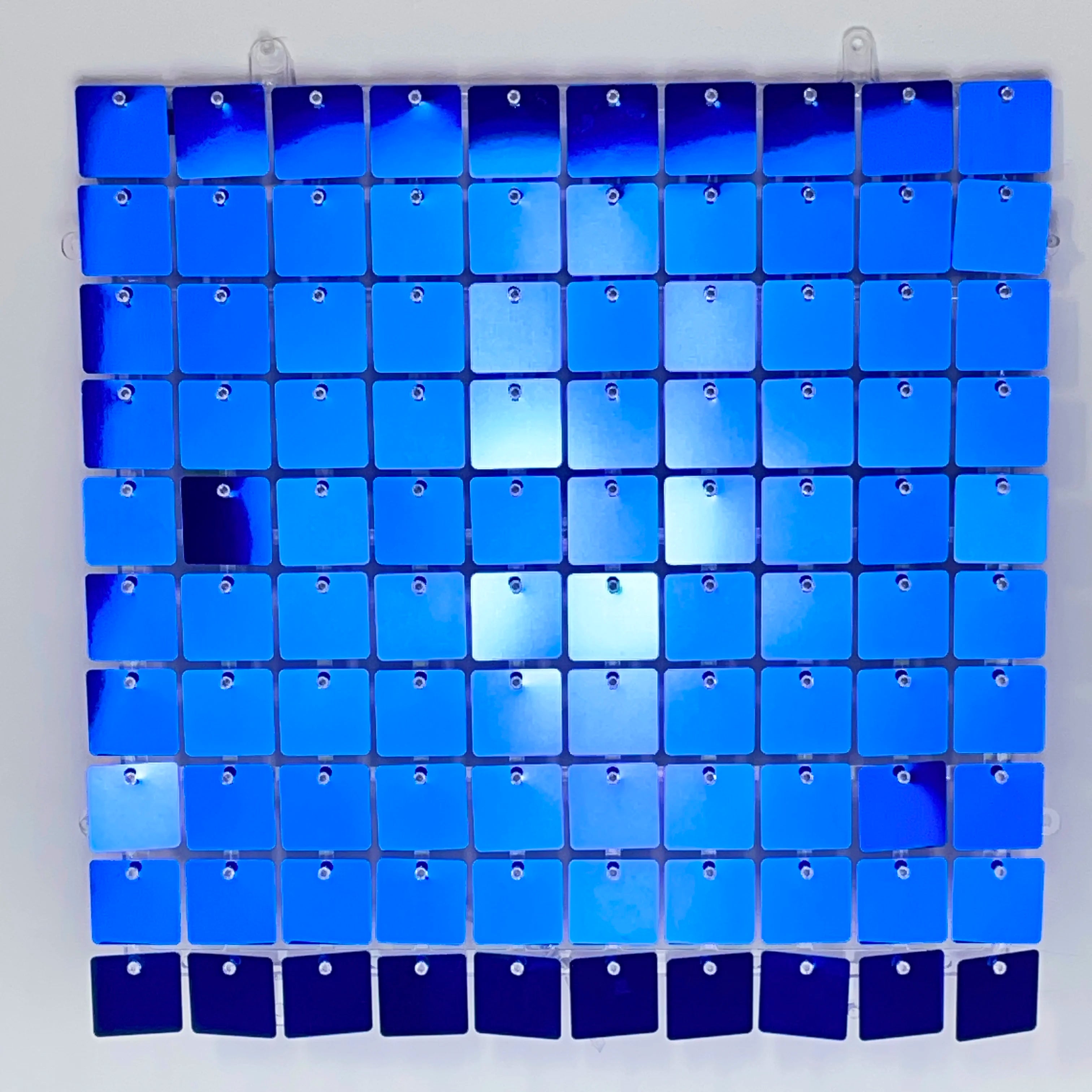 16pcs Champagne Shimmer Wall Backdrop 3D Sequin Panel Backdrop Art Wall Backgroud Cloth Wedding Birthday Party Backdrop Decor