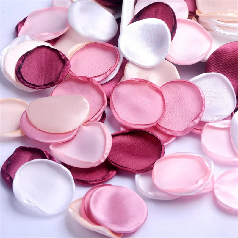 100/200/300pcs Reusable Petal Weddings Decorations Valentine's Day Room Decoration Wedding Proposal Wedding Bathtub