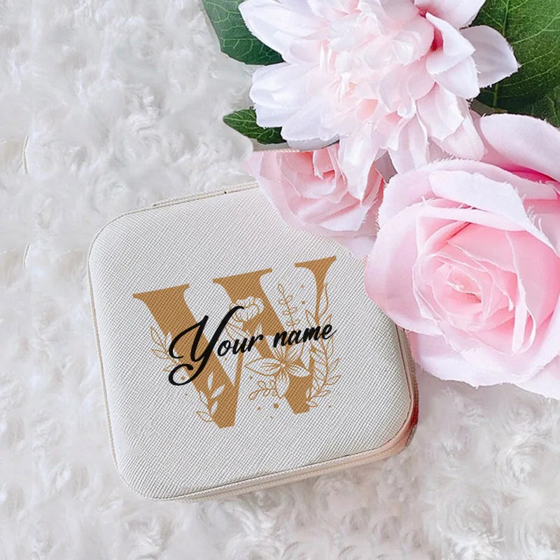 Personalized Jewelry Box Girls Jewelry Organizer Case with Name Perfect Wedding Bridesmaid Bestfriends Bachelorette Party Gift