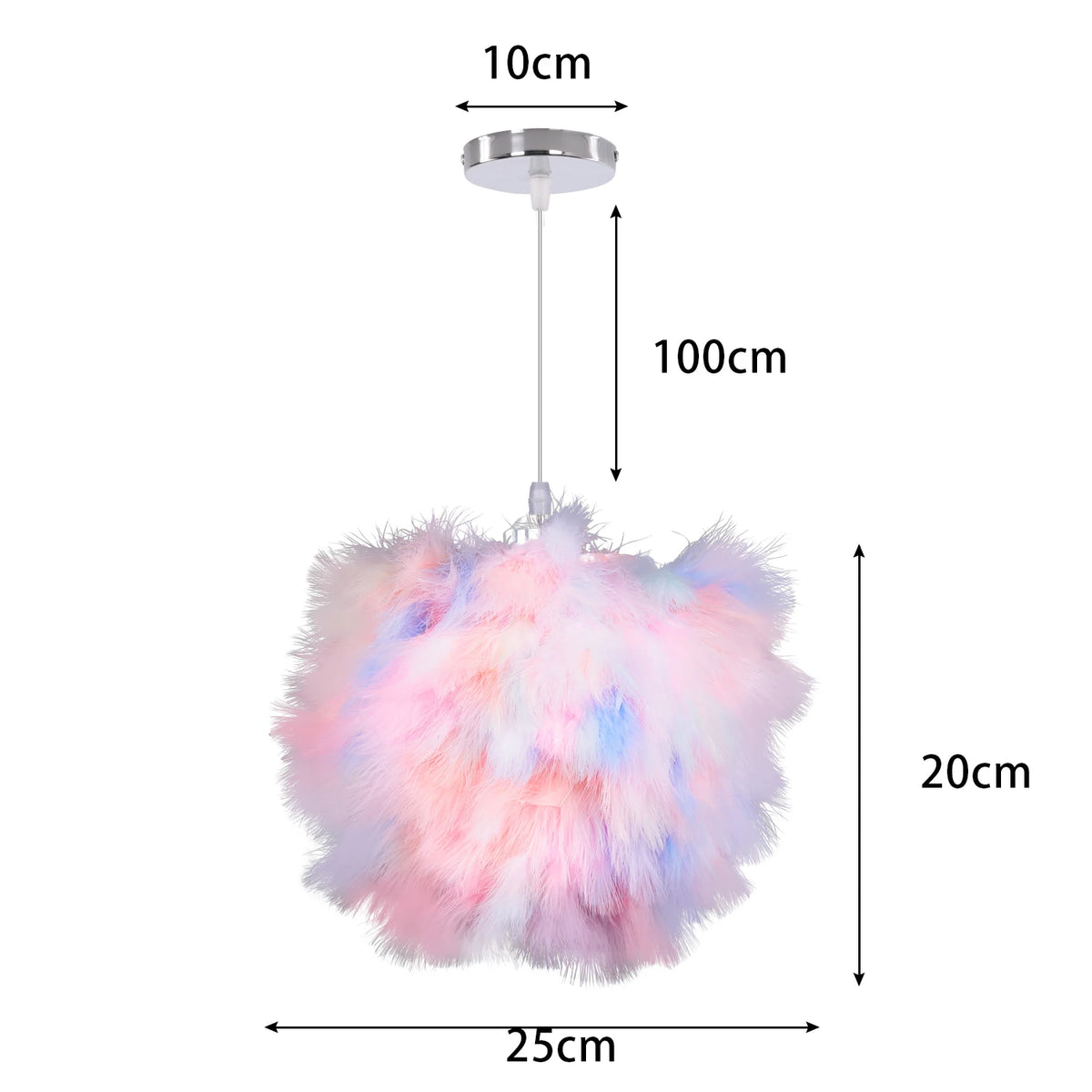 Fluffy Feather Pendant Light Modern E27 Lamp Holder Hanging Fairy Lighting Fixture Bedroom Chandelier lampy sufitowe Droplight