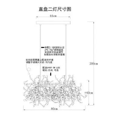 Nordic Modern Personality Stainless Steel Chrome Leaf LED Chandelier Living Room Lamp Bar Table Lamp Dining Room Chandelier