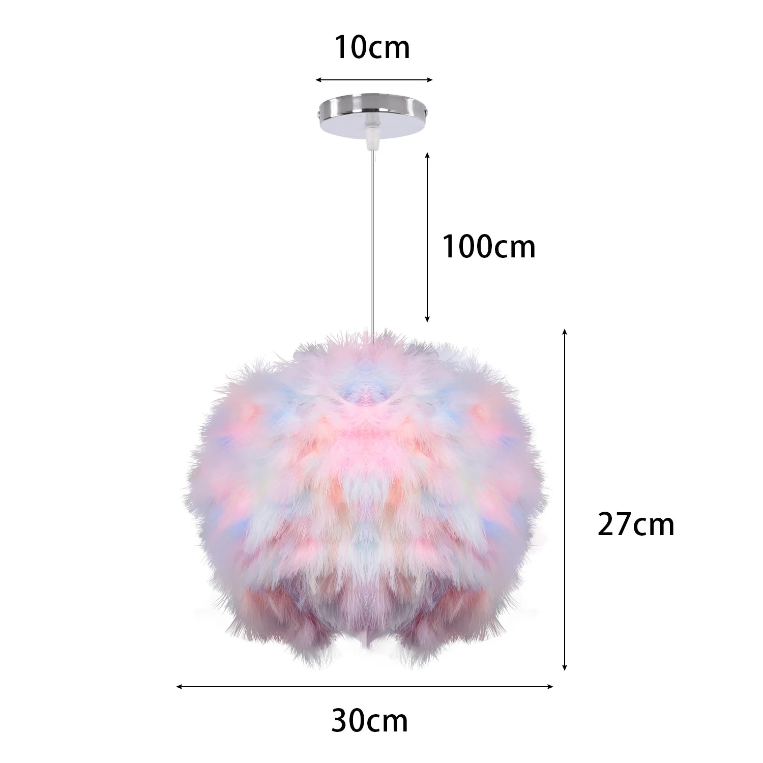 Fluffy Feather Pendant Light Modern E27 Lamp Holder Hanging Fairy Lighting Fixture Bedroom Chandelier lampy sufitowe Droplight