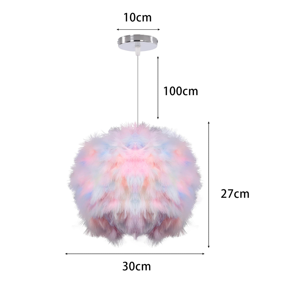 Fluffy Feather Pendant Light Modern E27 Lamp Holder Hanging Fairy Lighting Fixture Bedroom Chandelier lampy sufitowe Droplight