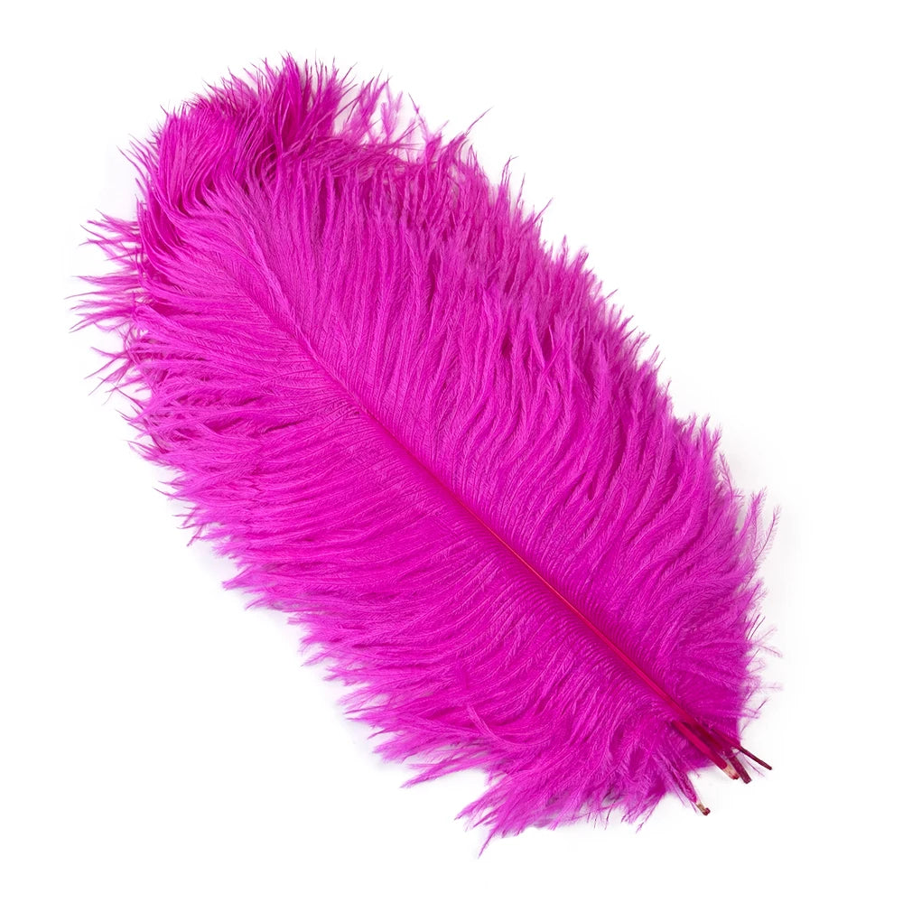 10PCS 15-60cm Big Ostrich Feathers White Ostrich Feather Plumes Carnaval Table Centerpieces Party Wedding Accessories Decoration