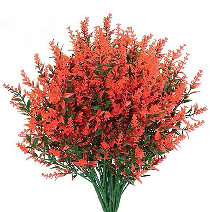 Artificial Flowers Plastic Lavender Grass Wedding Home Garden Vase for Decoration Diy Photography Props Indoor Bonsai Fake Plant