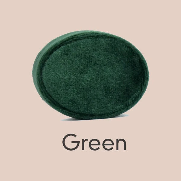 Personalized Oval Velvet Ring Box Double Slot Wedding Engagement Ring Holder Box Modern Elegant Wedding Decoration