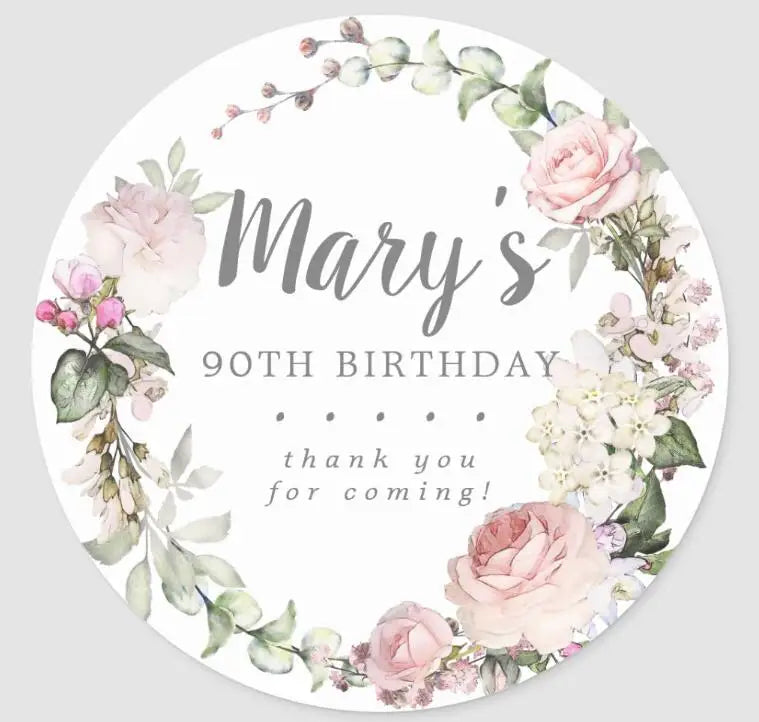Custom Logo Wedding Stickers Personalized Design Your Name Candy Gift Box Birthday Party Gift Tags