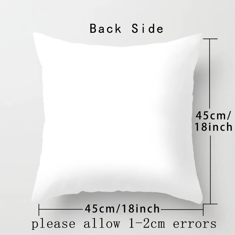 Personalised Pillow Cases Custom Initial Flower with Name Cushion Cover Decortion Pillowcase Housewarming Birthday Wedding Gifts