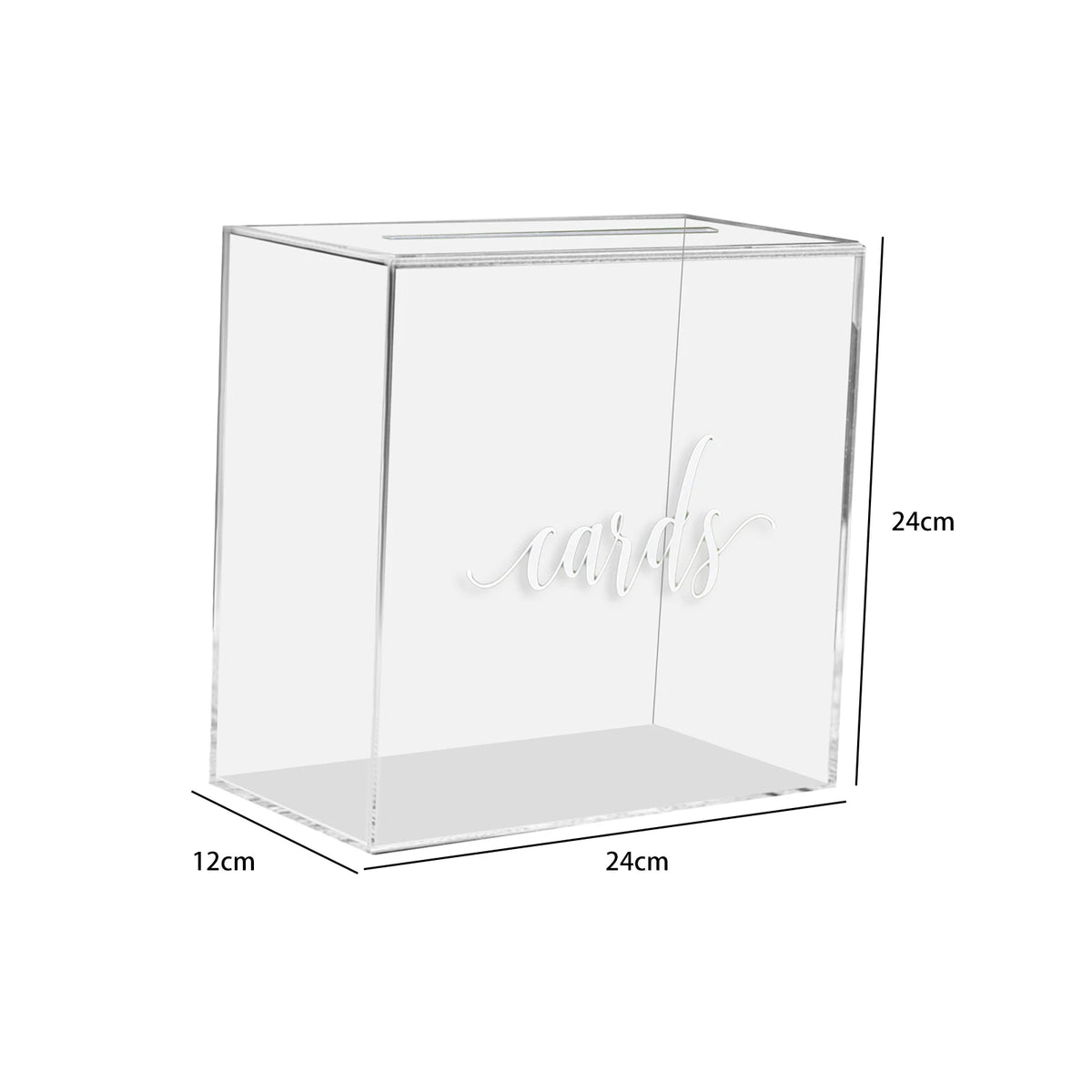 Large Acrylic Card Box DIY Large Envelope Gift Card Box Acrylic Wedding Money Box for Anniversary Shower Birthday Decorations