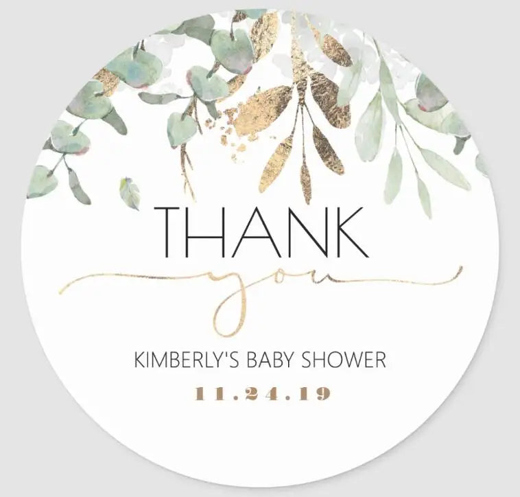 Custom Logo Wedding Stickers Personalized Design Your Name Candy Gift Box Birthday Party Gift Tags