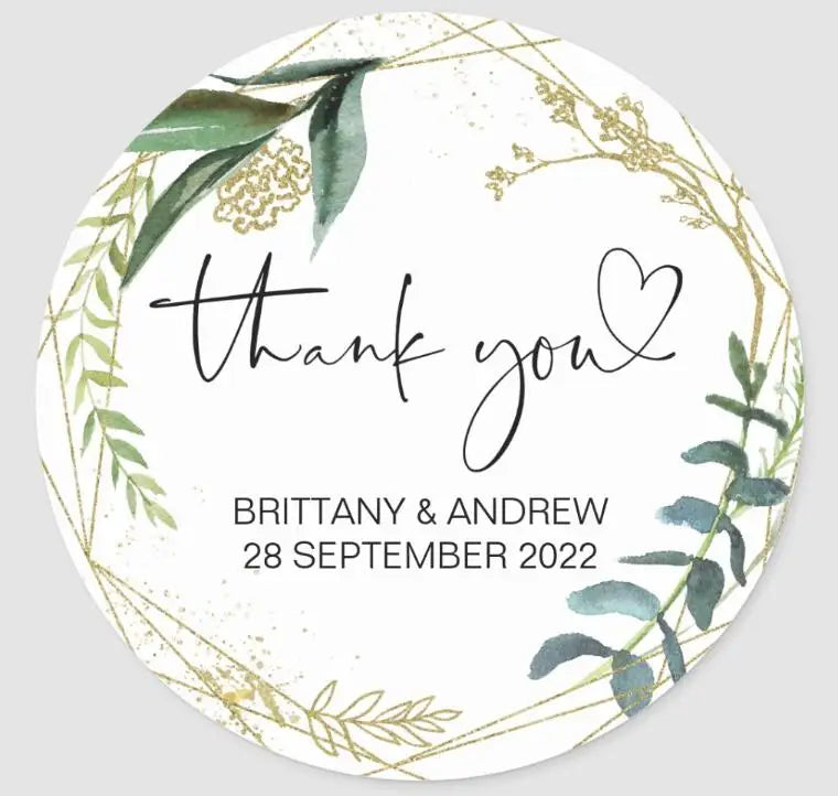 Custom Logo Wedding Stickers Personalized Design Your Name Candy Gift Box Birthday Party Gift Tags
