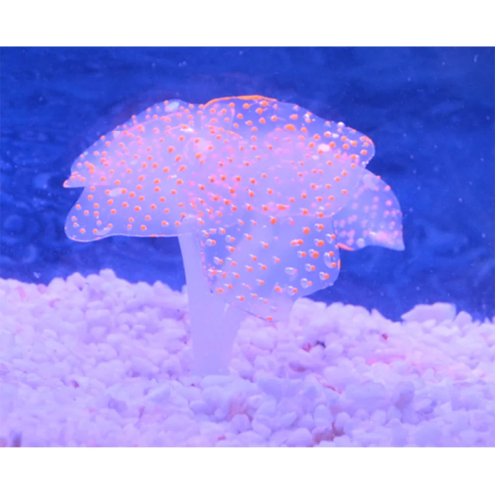 1Pc Silicone Glowing Artificial Fish Tank Aquarium Coral Plants Ornament Underwater Pets Decor Aquatic Pet Supplies Decoration
