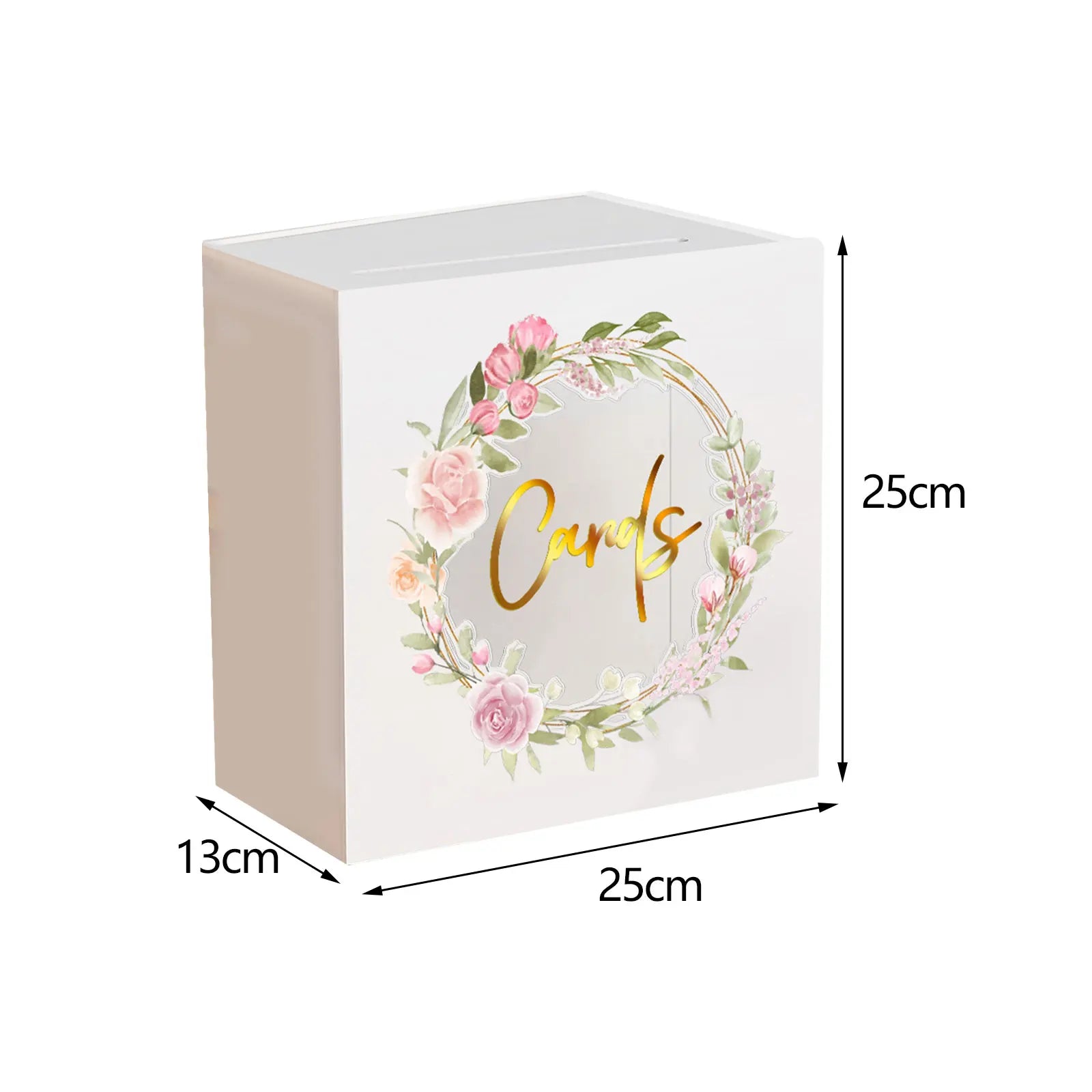 Large Acrylic Card Box DIY Large Envelope Gift Card Box Acrylic Wedding Money Box for Anniversary Shower Birthday Decorations
