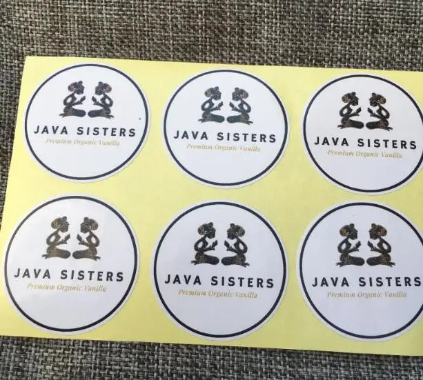 100 pieces of LOGO customized stickers White labels/wedding packaging stickers Personalized company text photos baking labels