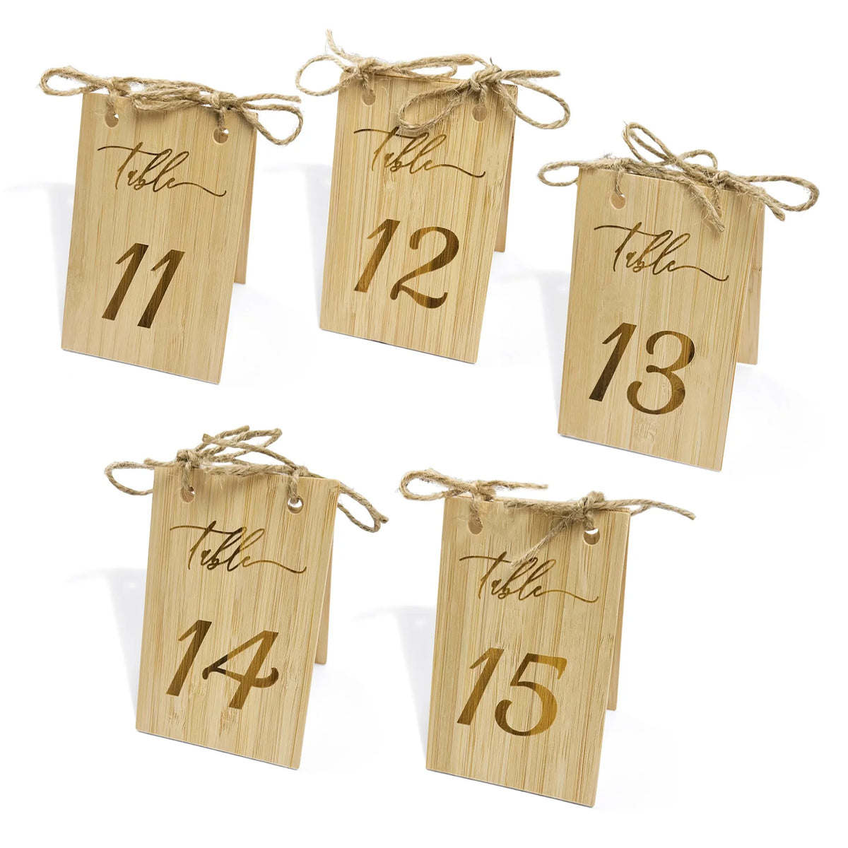 5 pcs Wooden Wedding Table Number Set,Reusable Seating Chart Table Number Card,Perfect For Wedding,Events Or Catering Decoration