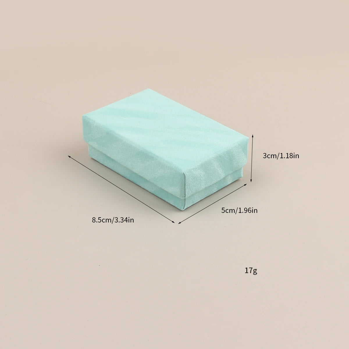 6pcs Velvet Jewelry Set Gift Box Ring Necklace Bracelets Earring Gift Packaging Boxes With Sponge Inside Rectangle