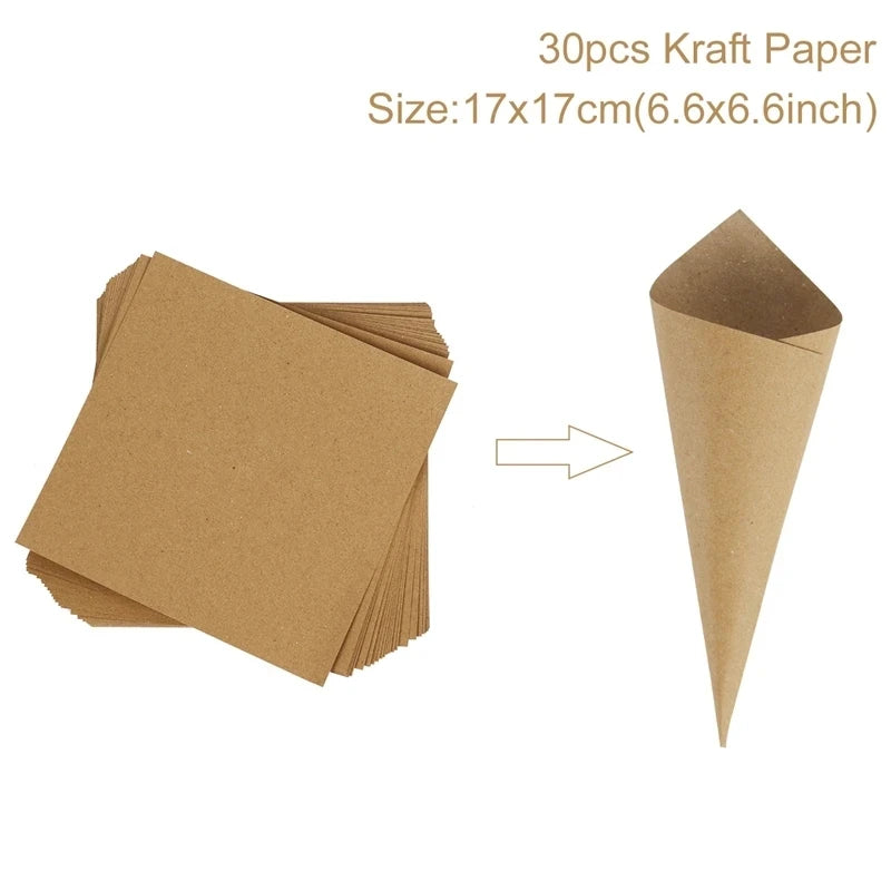 Wedding Confetti Cones Holder Stand Support for Wedding Cones Kraft Paper Wedding Decorations Supplies Confetti Tray Cone