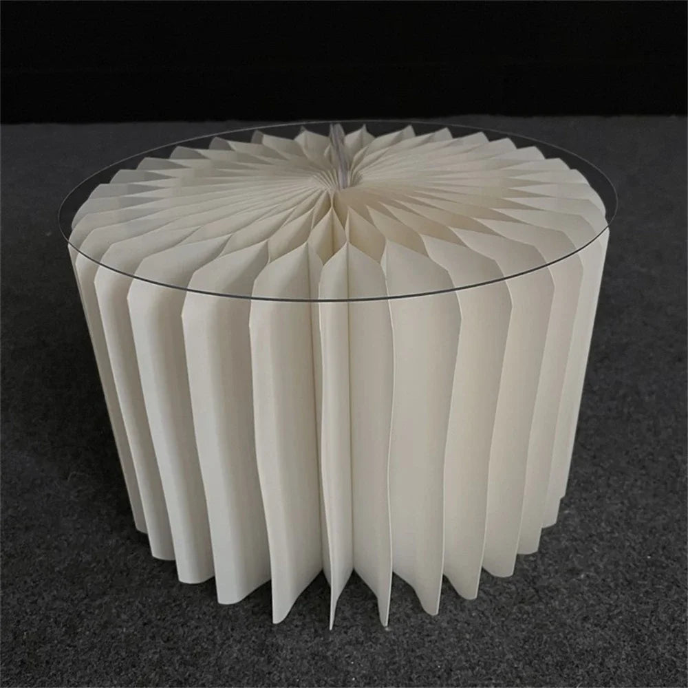 Paper Folding Cylinder Dessert Table Cake Stand Birthday Anniversary Party Supplies Wedding Decor Flower Rack Ramadan Ornament