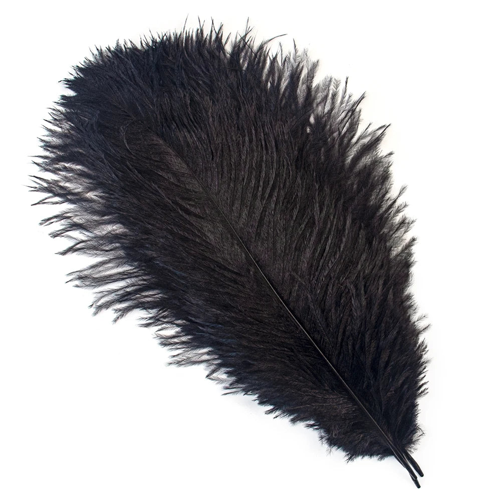 10PCS 15-60cm Big Ostrich Feathers White Ostrich Feather Plumes Carnaval Table Centerpieces Party Wedding Accessories Decoration