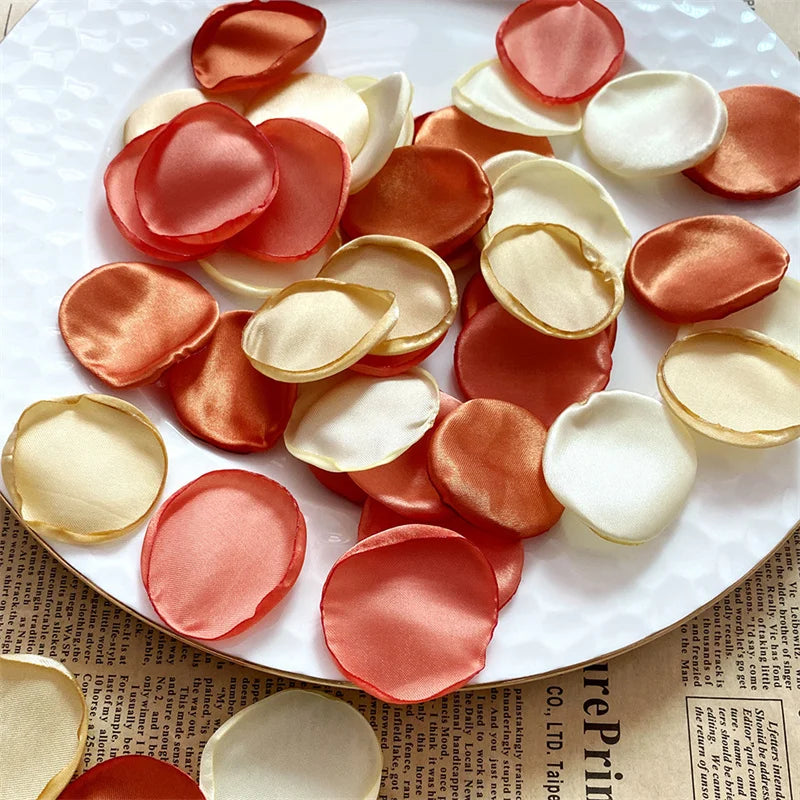 100/200/300pcs Reusable Petal Weddings Decorations Valentine's Day Room Decoration Wedding Proposal Wedding Bathtub