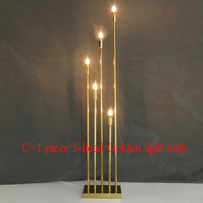 Vintage Metal Candelabra Candle Holders for Wedding Party Centerpieces