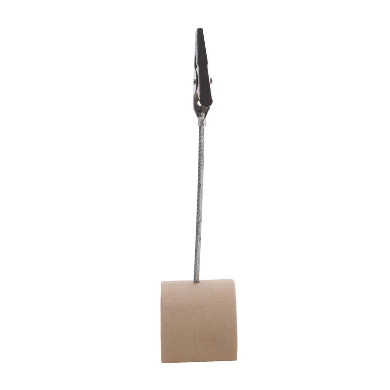 10 pcs New Portable Wooden Place Card Holder Clips Wedding Place Card Holder Table Photo Memo Number Name Clips Base