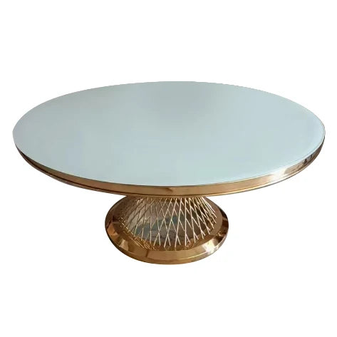 Modern Golden Wedding Dining Table Set for Living Room  Hotel Event Party Kitchen Restaurant Wholesale