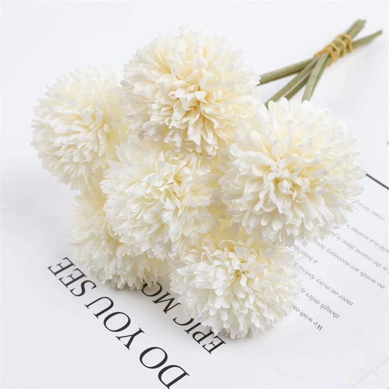 Artificial Flowers Hydrangea Bouquet Wedding Decoration Fake Flower Craft Home Room Vase Decor Accessories Center Table Ornament