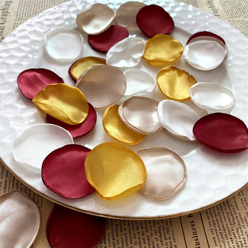100/200/300pcs Reusable Petal Weddings Decorations Valentine's Day Room Decoration Wedding Proposal Wedding Bathtub